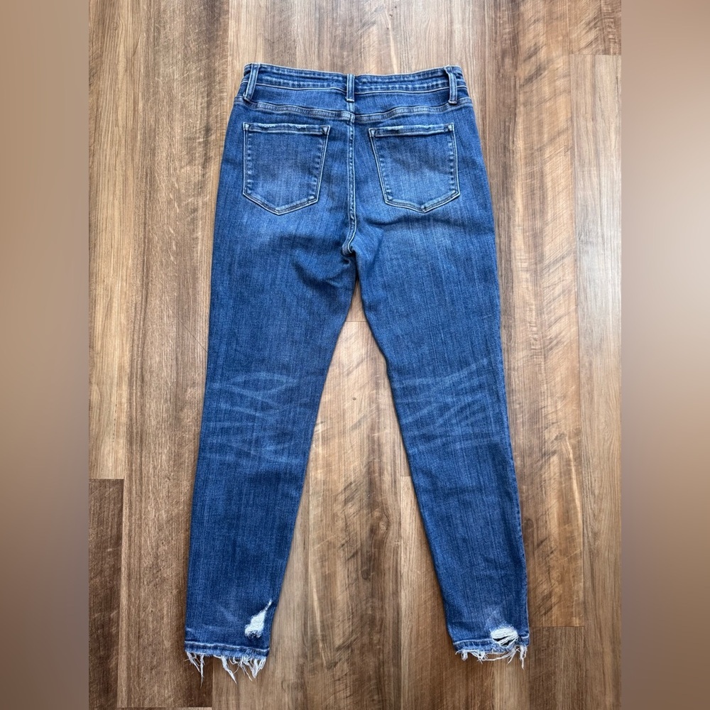 Flying Monkey Medium Blue Distressed Skinny Jeans, size 30 - Picture 7 of 13